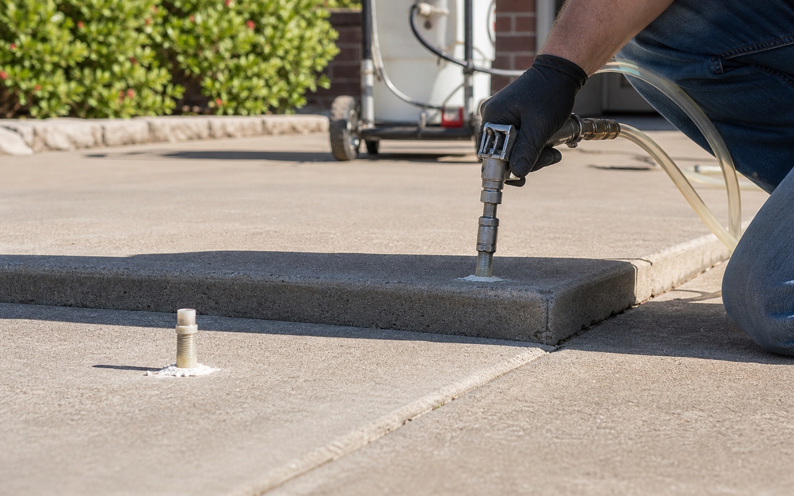 Slab Leveling (Slabjacking) illustration for Killeen foundation repair services